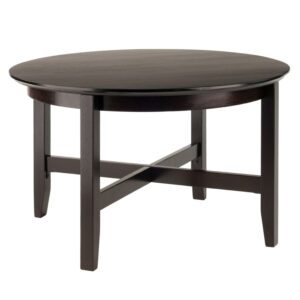 Winsome Wood Toby Round Coffee Table, Espresso Finish