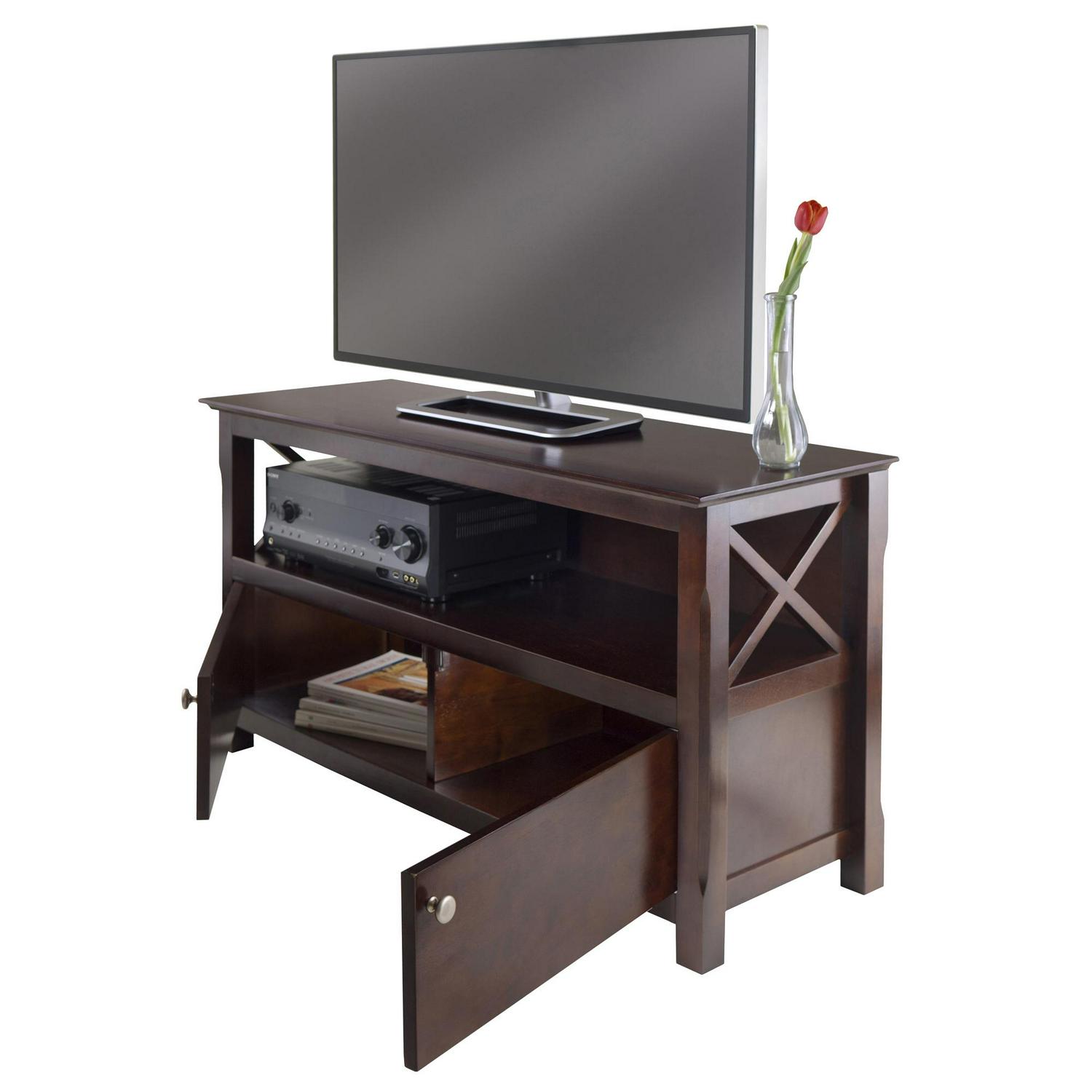 Winsome Xola TV Stand, Cappuccino Finish - Image 2