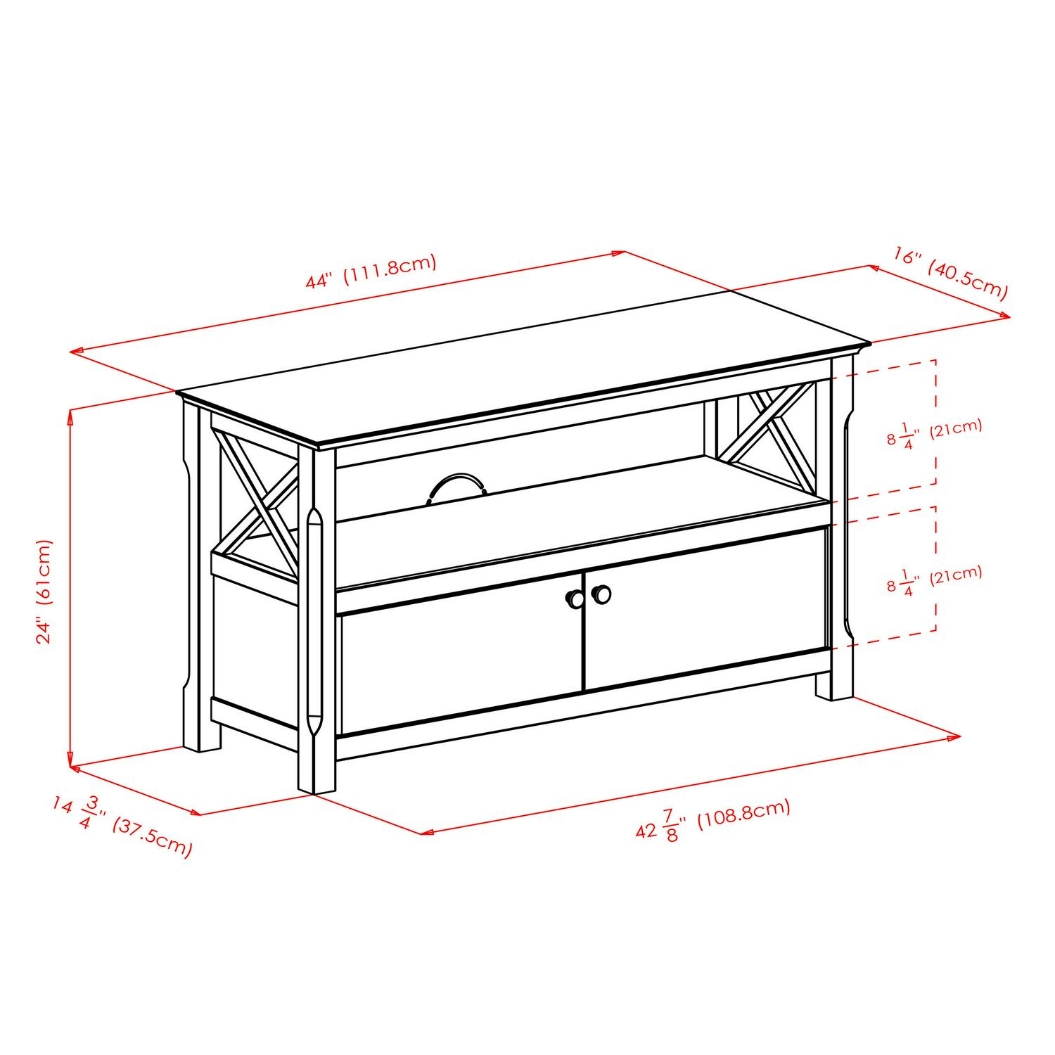 Winsome Xola TV Stand, Cappuccino Finish - Image 7
