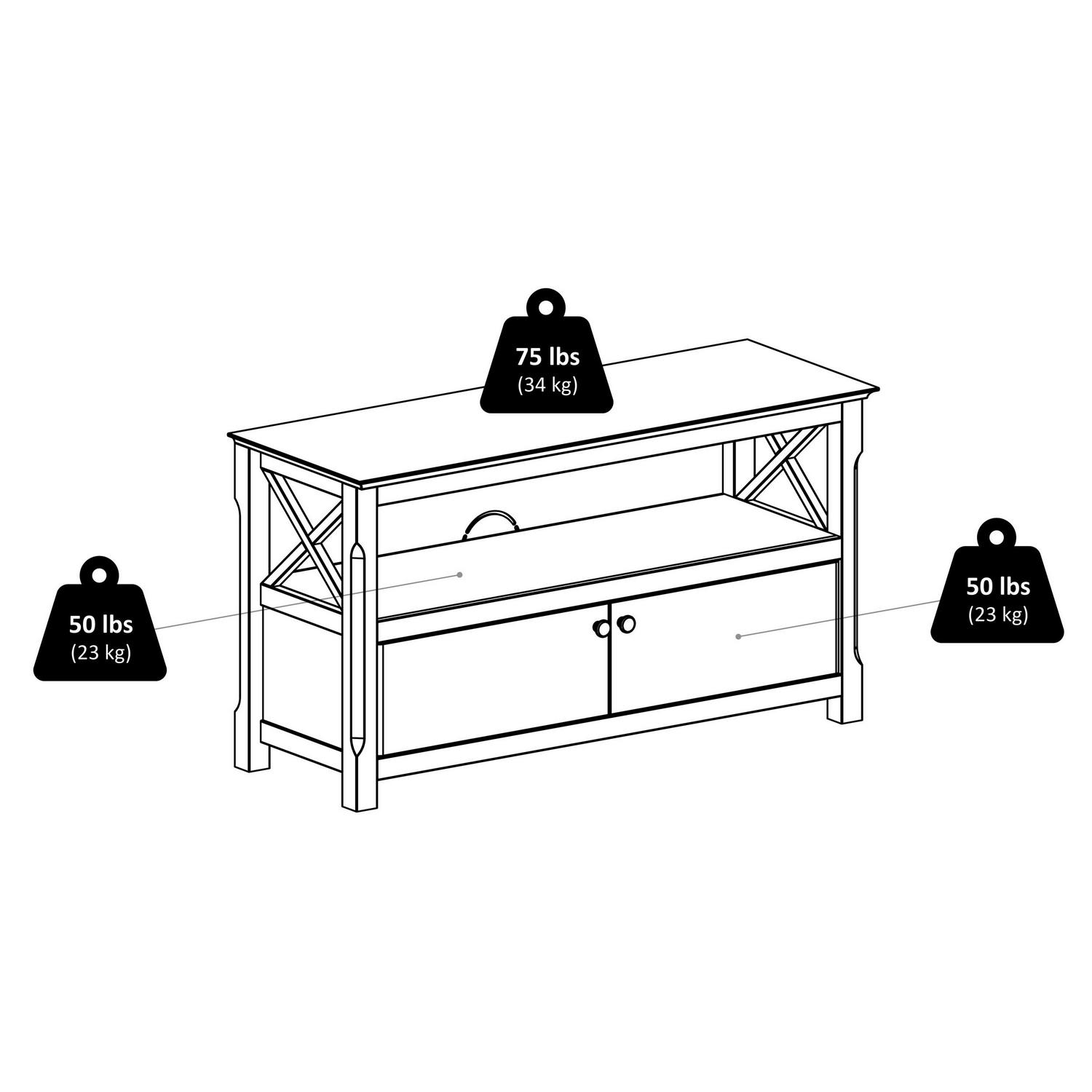 Winsome Xola TV Stand, Cappuccino Finish - Image 8