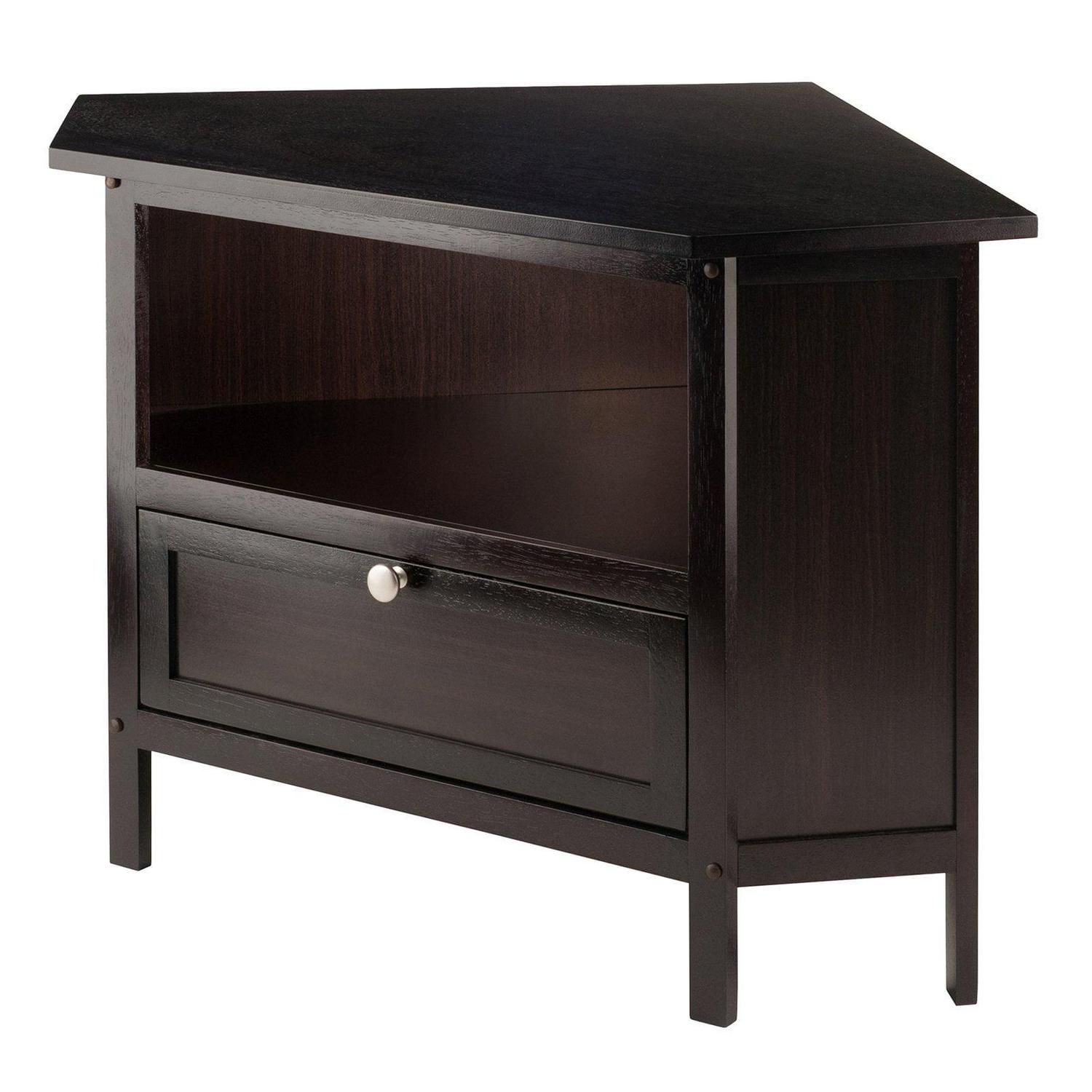 Winsome Zena Corner TV & Media Stand, Espresso Finish - Image 7