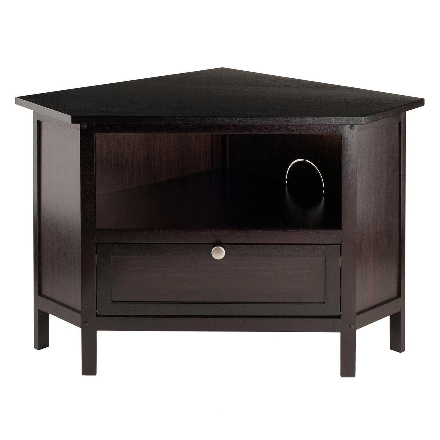 Winsome Zena Corner TV & Media Stand, Espresso Finish
