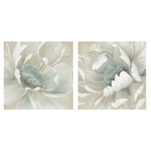 Winter Blooms I & II by Carol Robinson Wrapped Canvas Art Painting Print Set of 2