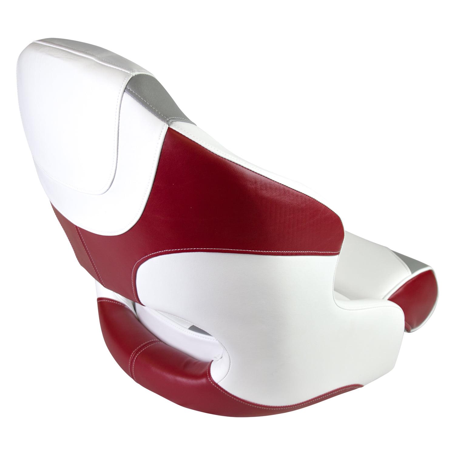 Wise Baja White Flip-Up Bolster Boat Seat, Marine Grade Vinyl, 28 oz - Image 2