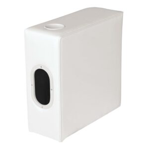 Wise 8WD112-204 Deluxe Pontoon Series Right Radius Arm Rest, White