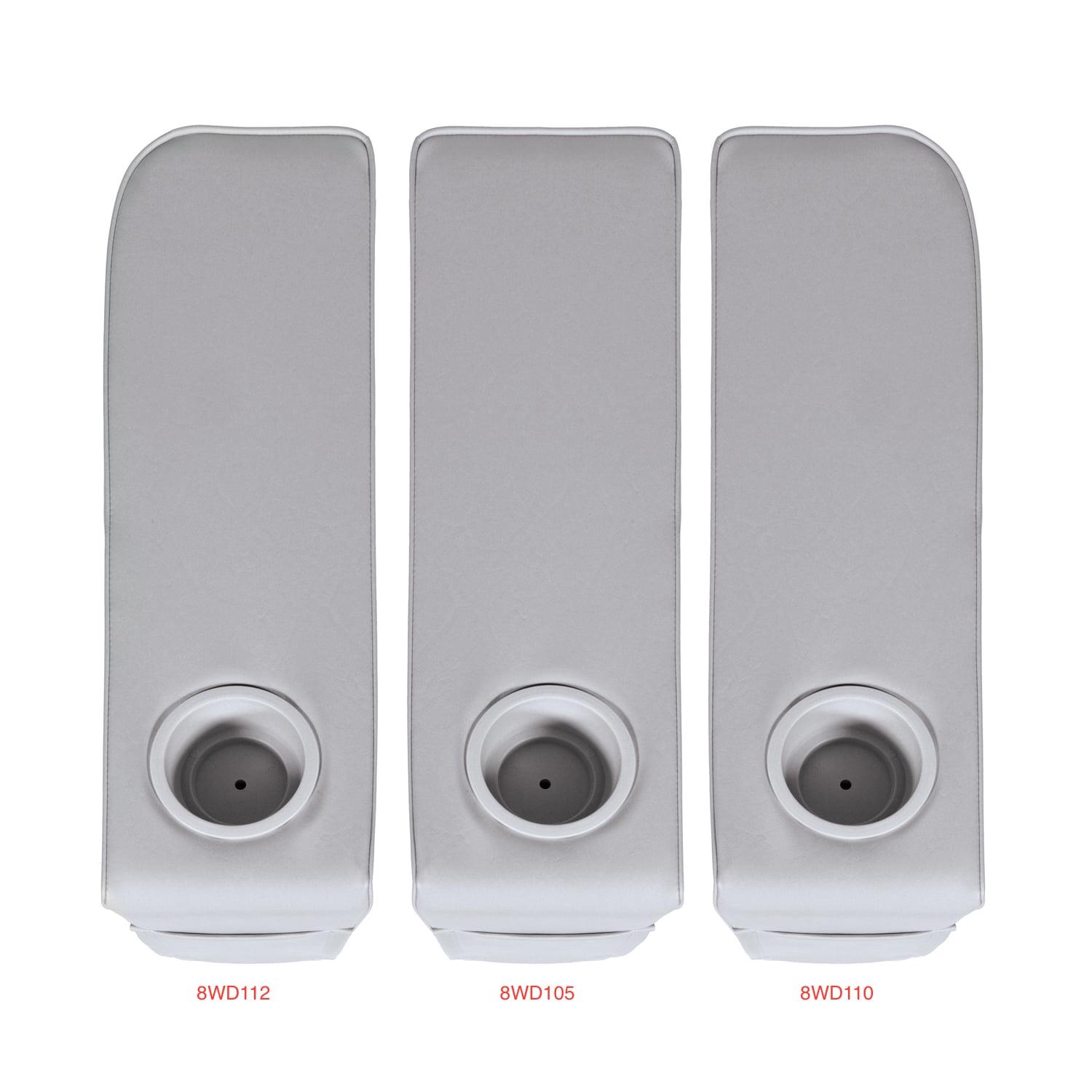 Wise 8WD112-204 Deluxe Pontoon Series Right Radius Arm Rest, White - Image 2