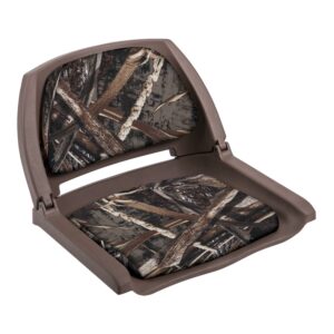Wise 8WD139CLS-B-733 Cushioned Fold-Down, Molded Fishing Seat, Realtree Max 5