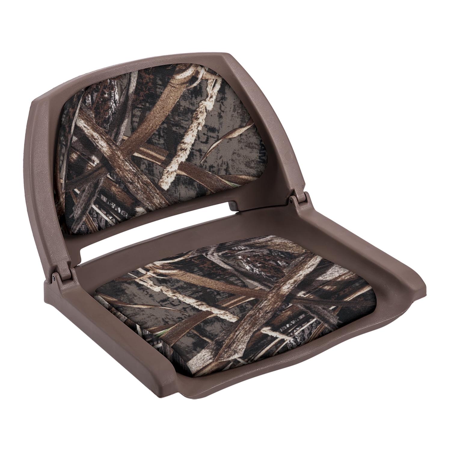 Wise 8WD139CLS-B-733 Cushioned Fold-Down, Molded Fishing Seat, Realtree Max 5