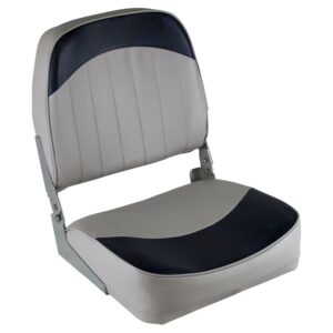 Wise 8WD734PLS-660 Standard Low Back Boat Seat, Grey / Navy