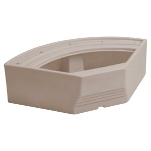 Wise BM1146-1B-1725 Premier Series Pontoon 32-Inch Bow Radius Corner Seat Base Only, Mocha Java