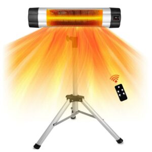 Wodesid Electric Infrared 1500 BTU Aluminum Electric Patio Heaters