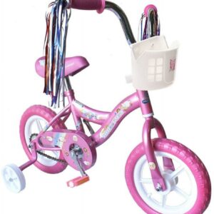 WonderWheels 12" Kid's Beginner Bicycle for 2-4 Years Old Boys' and Girls' Bike Foam Tire for Indoor Use No Brake - Pink
