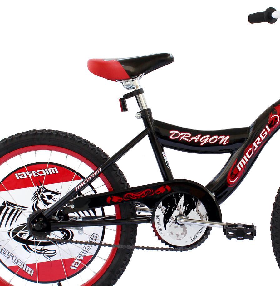 Wonder Wheels 20" BMX S-Type Frame Boy's Bicycle Coaster Brake One Piece Crank Chrome Rims Black Tire Kid's Bike - Black - Image 7