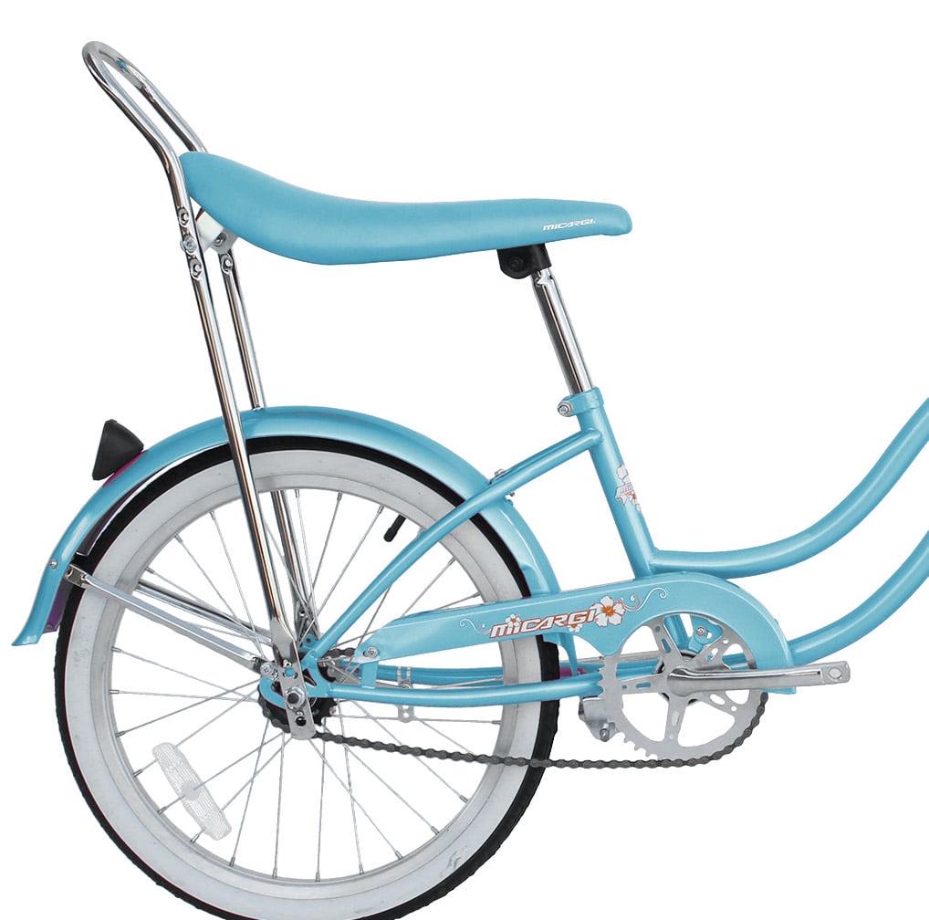 Wonder Wheels 20 Inch Women's Girls Beach Cruiser Lowrider Coaster Brake Single Speed Bicycle, Bike with Banana Seat Stainless Steel Spokes One Piece Crank Alloy Rims 36 H - Baby Blue - Image 5