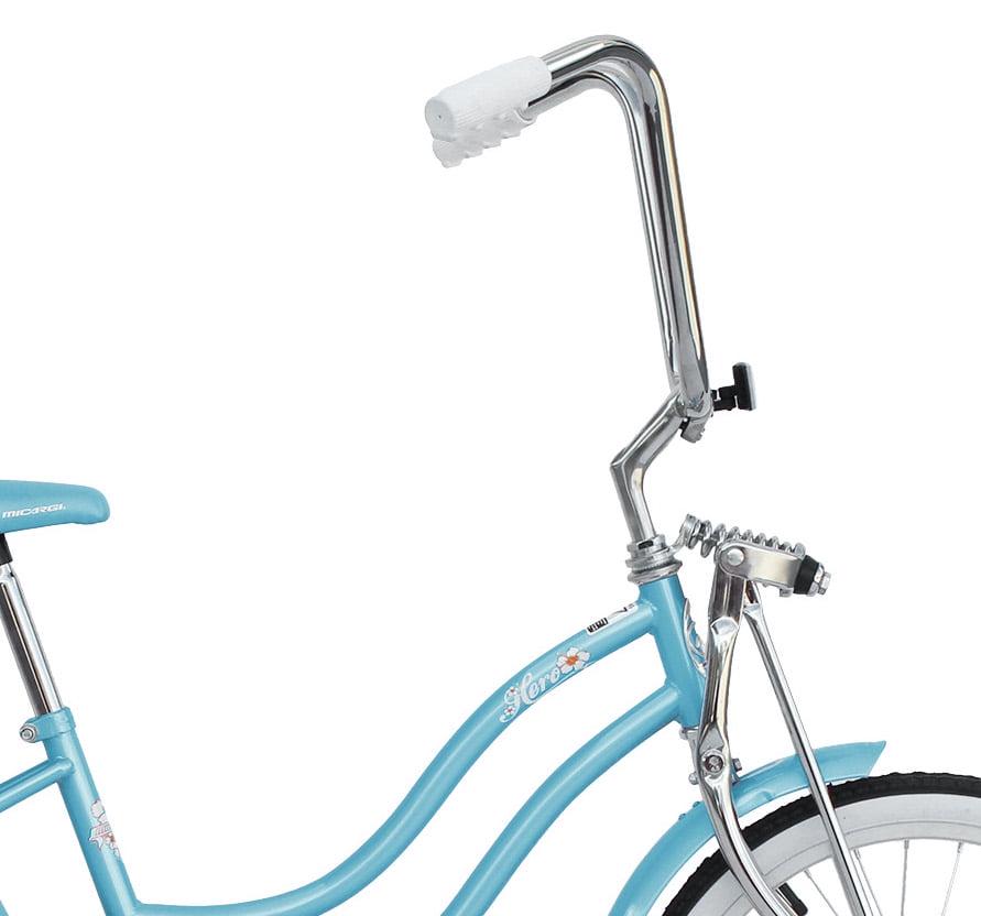 Wonder Wheels 20 Inch Women's Girls Beach Cruiser Lowrider Coaster Brake Single Speed Bicycle, Bike with Banana Seat Stainless Steel Spokes One Piece Crank Alloy Rims 36 H - Baby Blue - Image 6