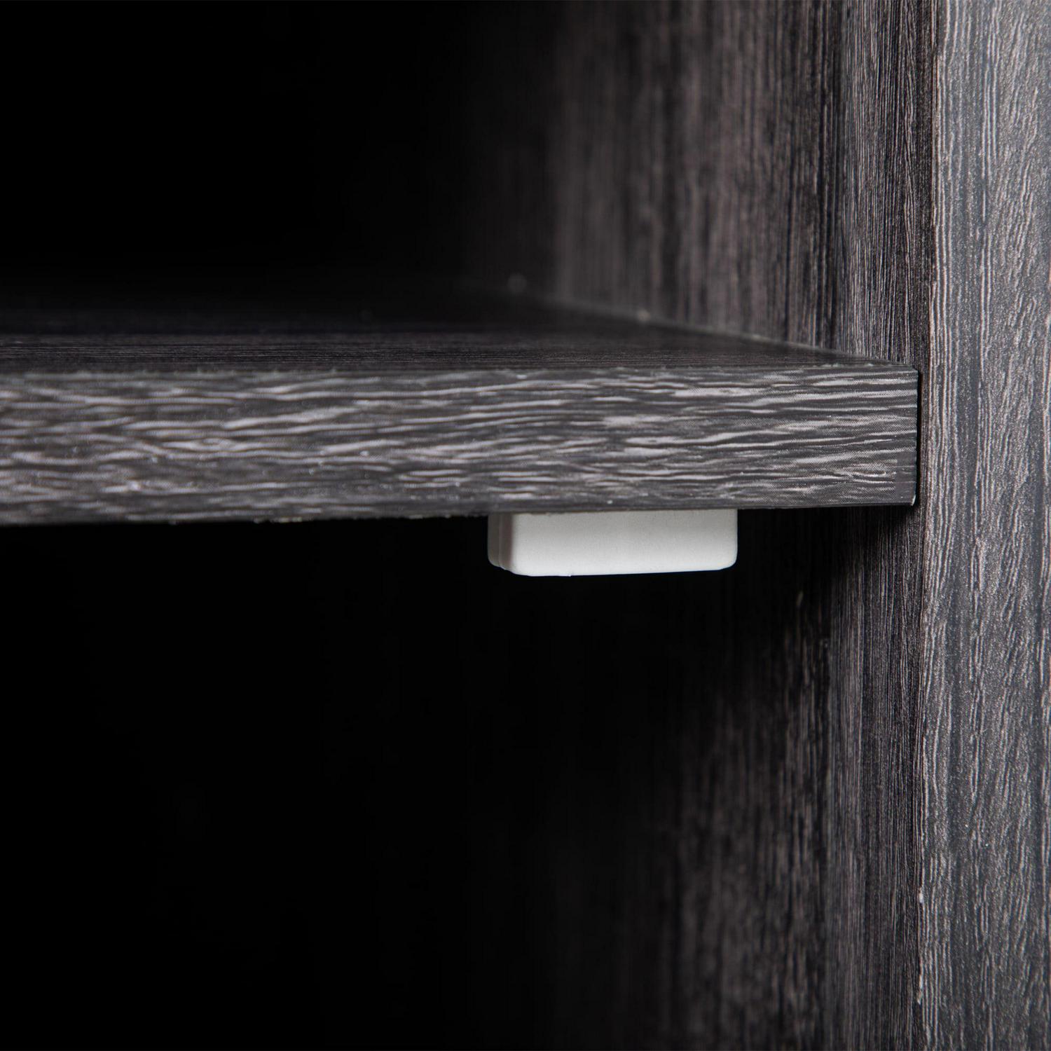 Wooden Bedside Table Nightstand, Bedroom Accent Side End Table Home Furniture with Storage Cabinet - Image 6