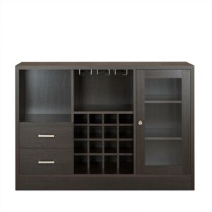 ACME Joice Wooden 2-Drawer Server with Shelf in Espresso