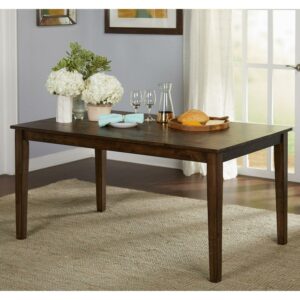 TMS Woodward 59" Indoor Dining Table, Brown