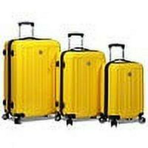 World Traveler Contour Hardside 3-Piece Spinner Luggage Set - Yellow