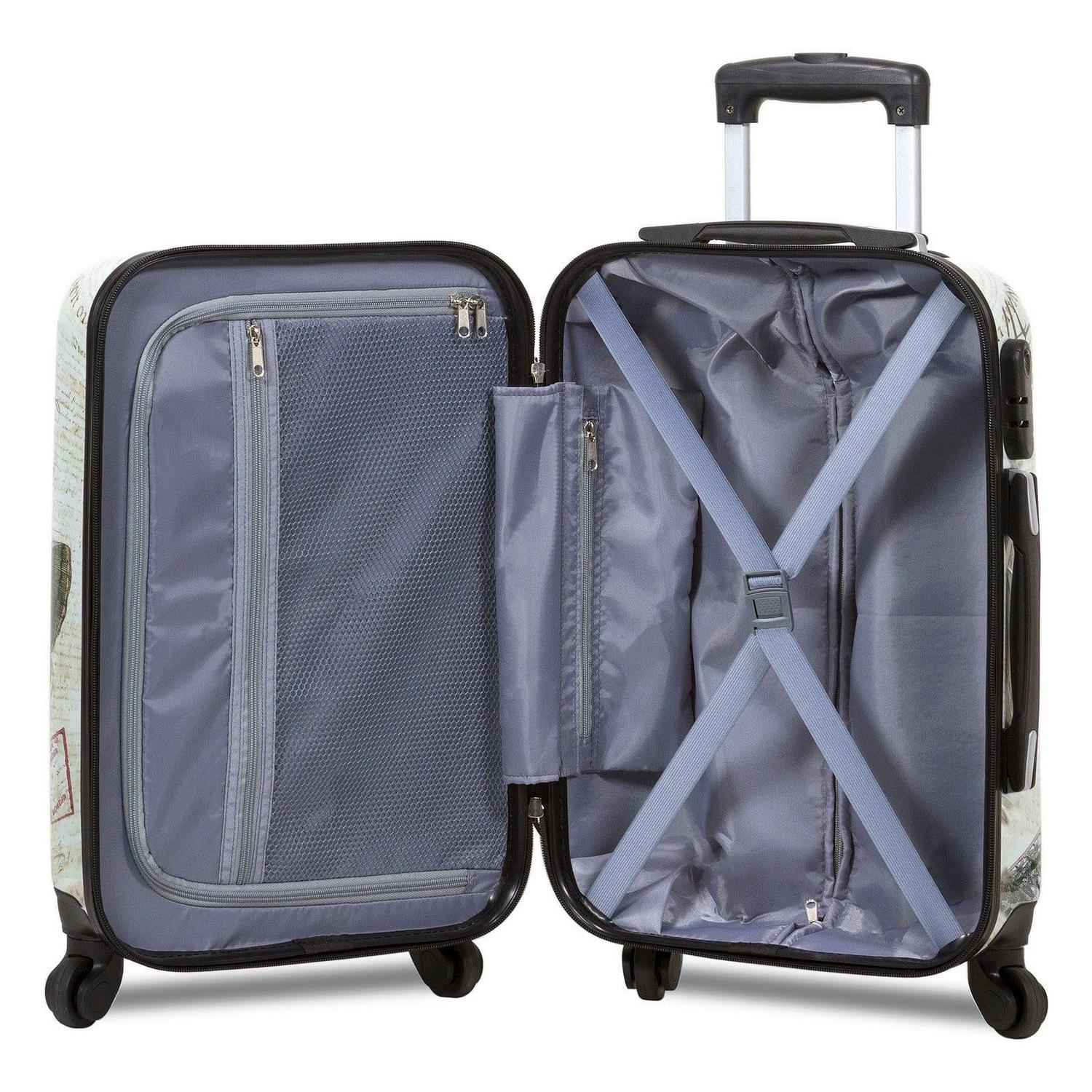 World Traveler Destinations 3-Piece Hardside Spinner Luggage Set - Paris - Image 6