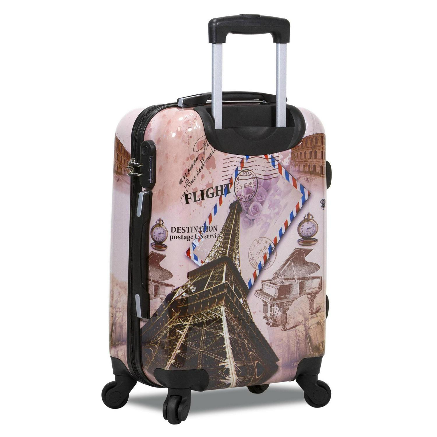 World Traveler Paris Collection Hardside 3-Piece Spinner Luggage Set - Image 3