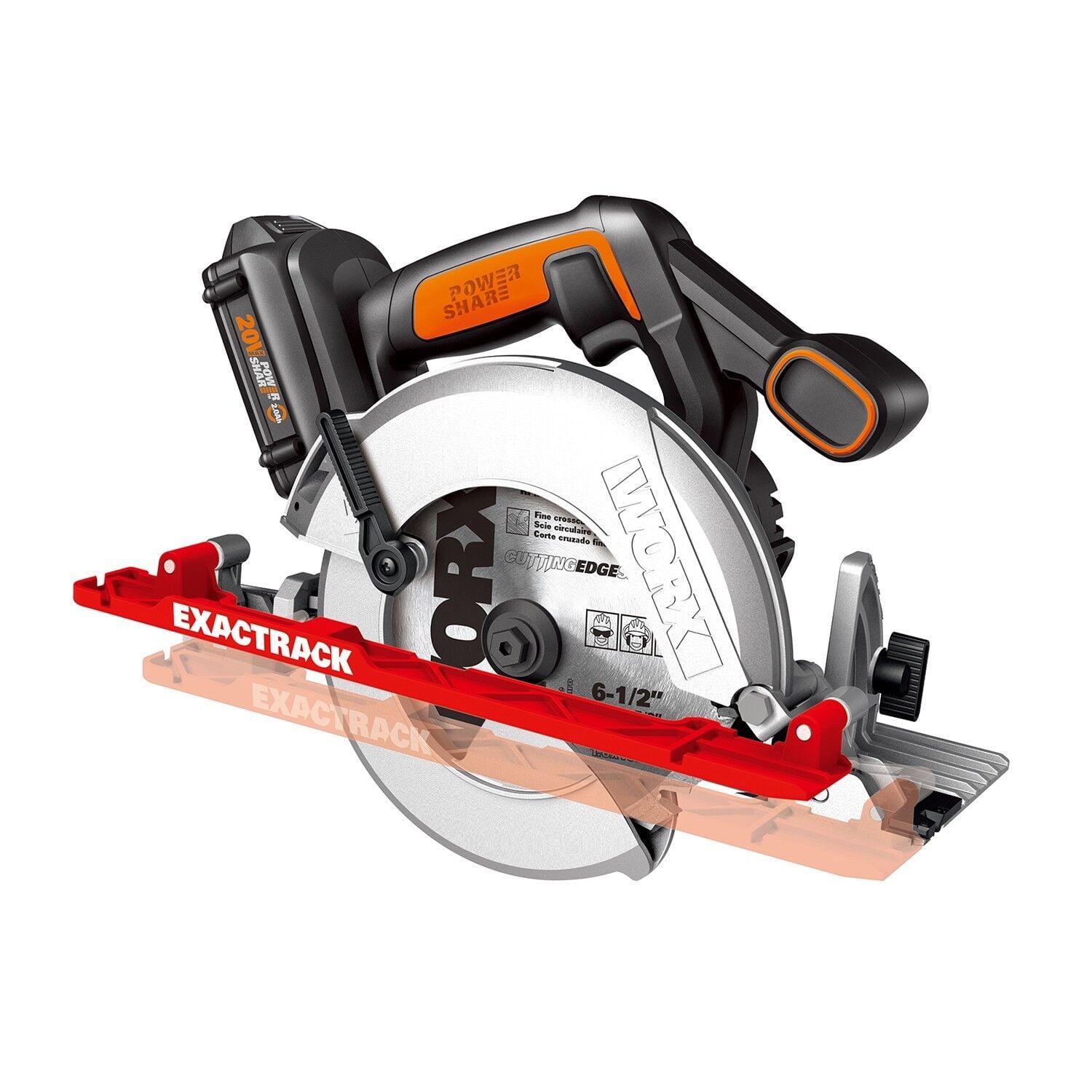 Worx WX530L 20V Power Share ExacTrack 6.5" Cordless Circular Saw