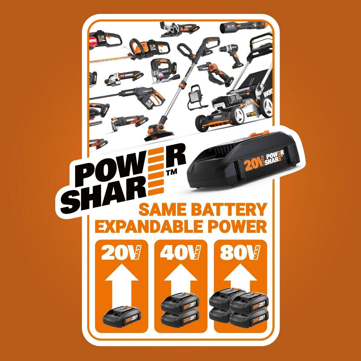 Worx Nitro WG753 40V Power Share PRO 21" Cordless Self-Propelled Lawn Mower - Image 2