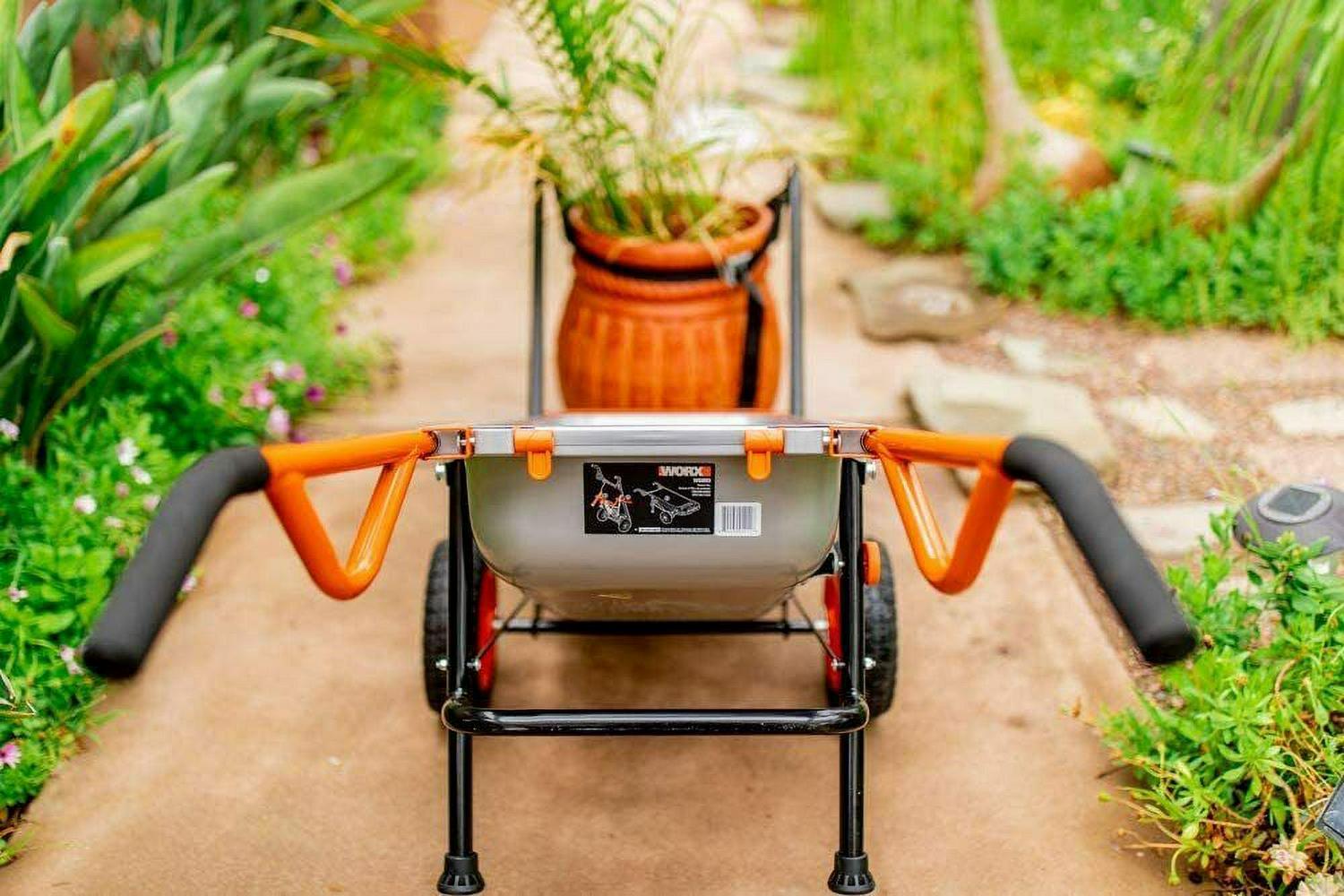 WORX WG050 Aerocart 8-In-1 Multifunction Wheelbarrow Dolly Cart Garden Carrier - Image 4