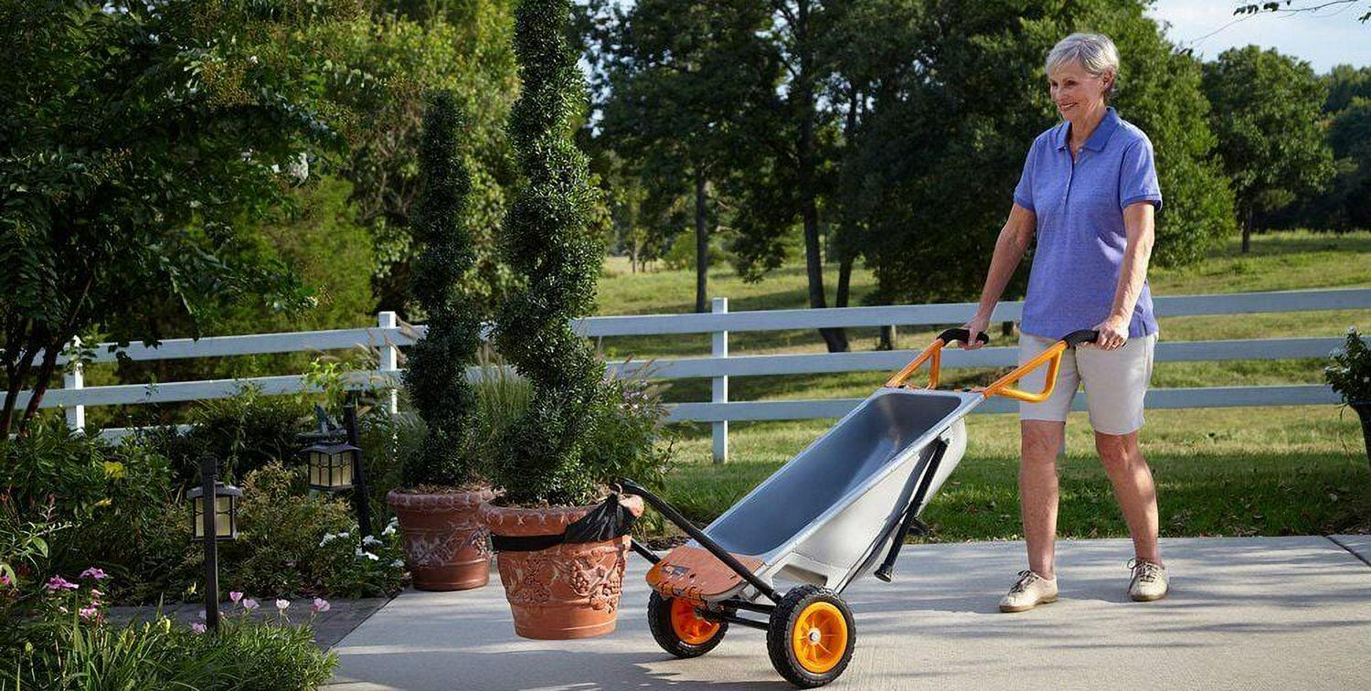 WORX WG050 Aerocart 8-In-1 Multifunction Wheelbarrow Dolly Cart Garden Carrier - Image 8