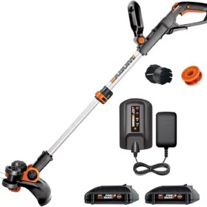 Worx WG163 20V Power Share GT 3.0 Cordless 12" String Trimmer & Wheeled Edger - Battery & Charger Included