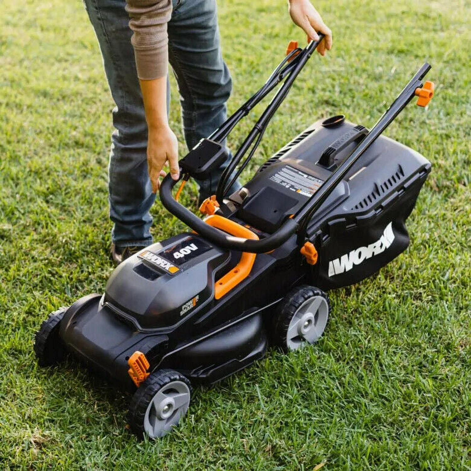 Worx WG779 40V Power Share 4.0Ah 14" Cordless Lawn Mower (Battery and Charger Included) - Image 6
