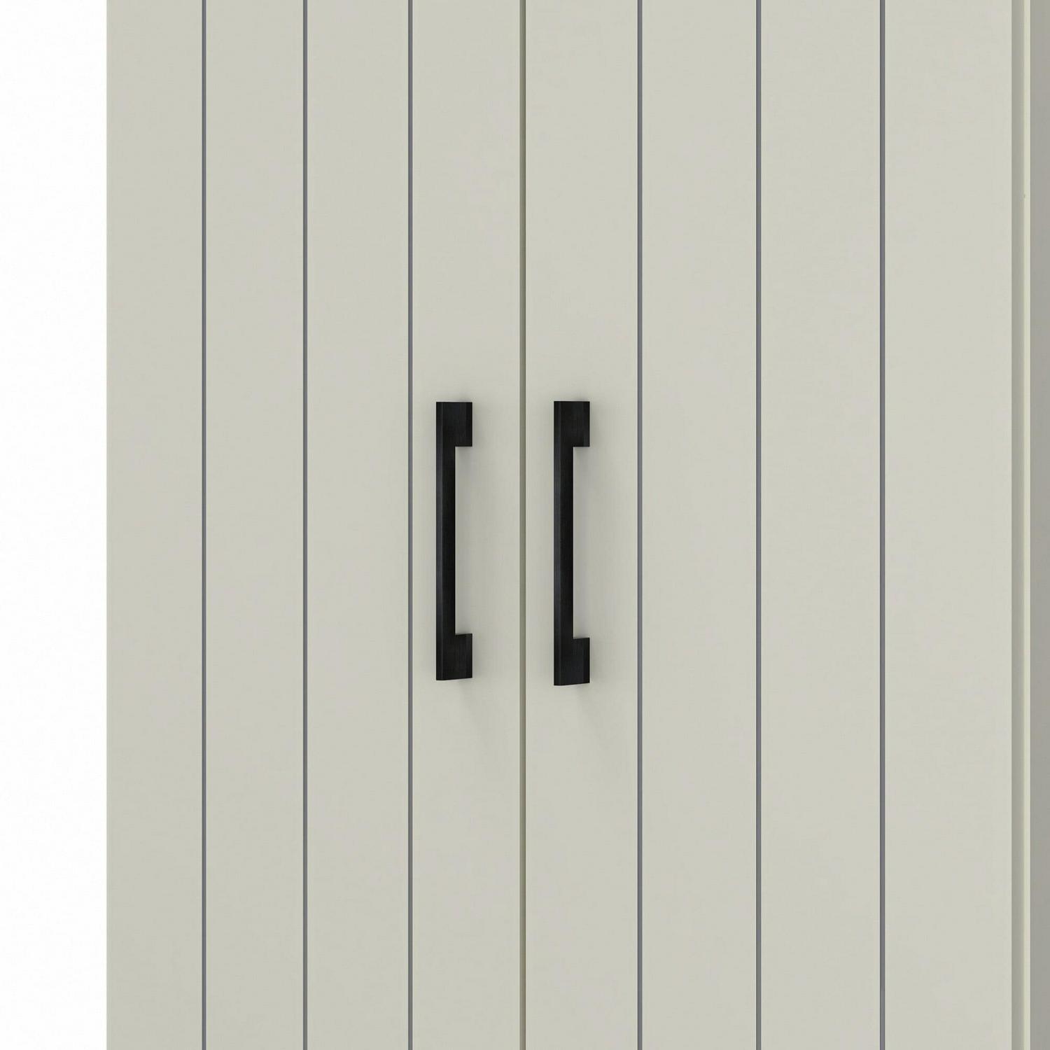 Woven Paths Lancaster Wood Kitchen Pantry with 2 Doors and 4 Shelves, Ivory - Image 18