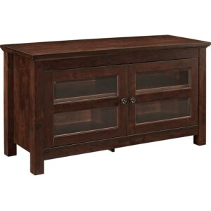 Woven Paths Transitional TV Stand for TVs up to 48", Traditional Brown