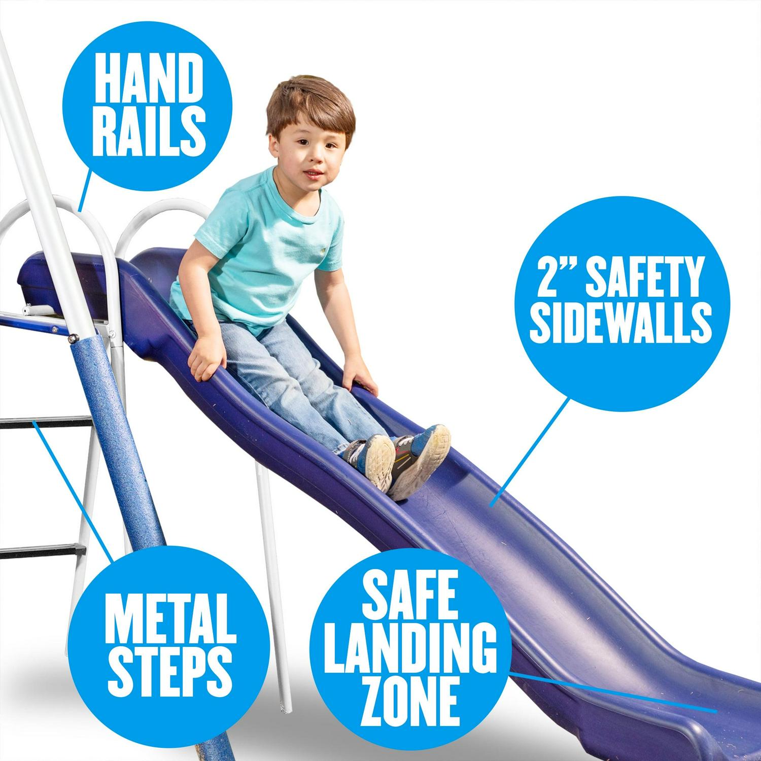 XDP Recreation All Star Playground Metal Swing Set for up to 7 Children - Image 6