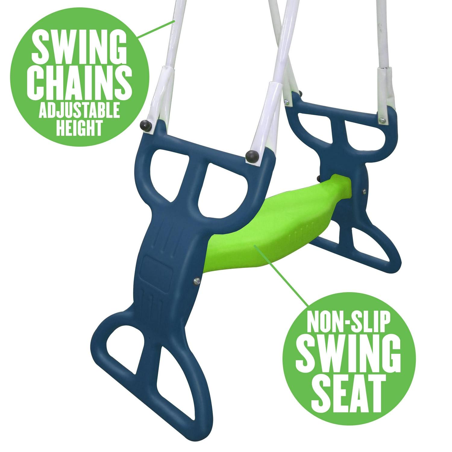 XDP Recreation All Star Playground Metal Swing Set for up to 7 Children - Image 8