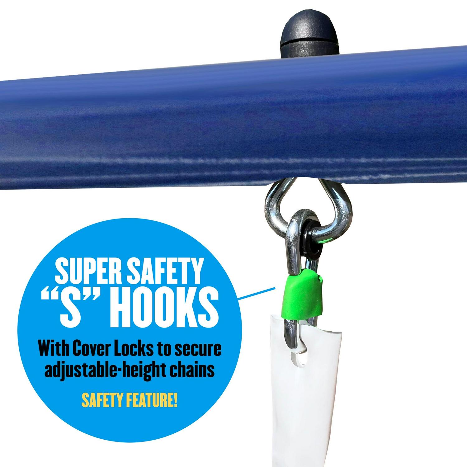 XDP Recreation All Star Playground Metal Swing Set for up to 7 Children - Image 11