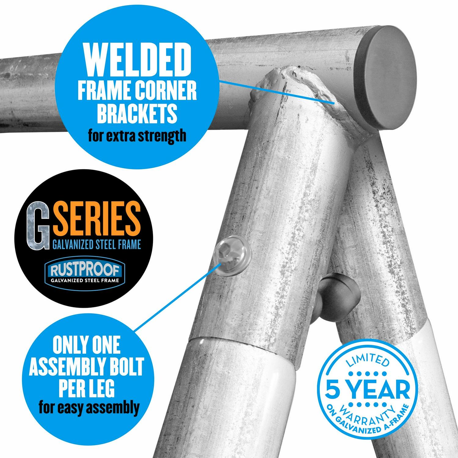 XDP Recreation Firefly Metal Frame Swing Set with 2 Firefly™-LED Swing Seats, Super Disc Swing, & Wave Slide - Image 10