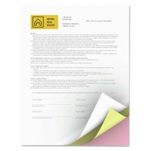 Xerox Premium Digital Carbonless Paper, 8-1/2 x 11, White/Canary/Pink, 835 Sets