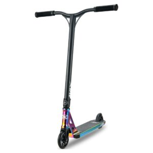 Xspec Oil Slick Neo Chrome Pro Stunt Kick Scooter, Rainbow Trick Scooter