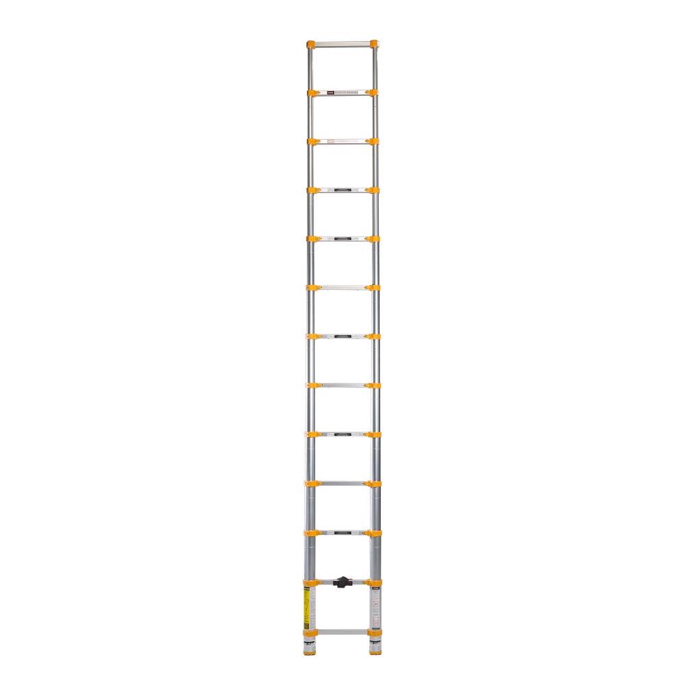 Xtend+Climb Home Series 770P Telescoping Ladder, 225 lb Weight Capacity, 13-Step, Aluminum Alloy, Gr - Image 4