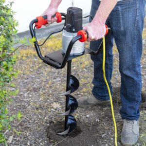 XtremepowerUS Electric Auger Post Hole Digger 1500W With 6" Bit, Post Hole Auger Digger