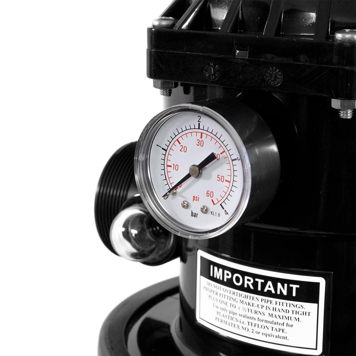 XtremepowerUS 19 in Sand Filter Pump System for 24 ft Above Ground Pool, 7-Way Valve, Sandpump - Image 6