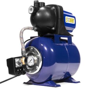 XtremepowerUS 1.6HP Shallow Well Pump With Pressure Tank, 1000 GPH 115V Deep Well Jet Pump