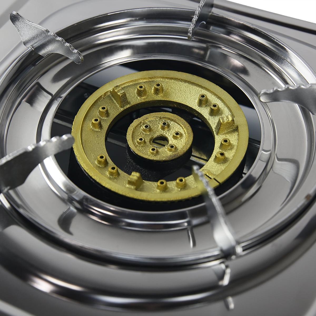 XtremepowerUS Outdoor 2 Burner Propane Stove With Stand, Portable Gas Stove, Auto Ignition, Regulator - Image 4