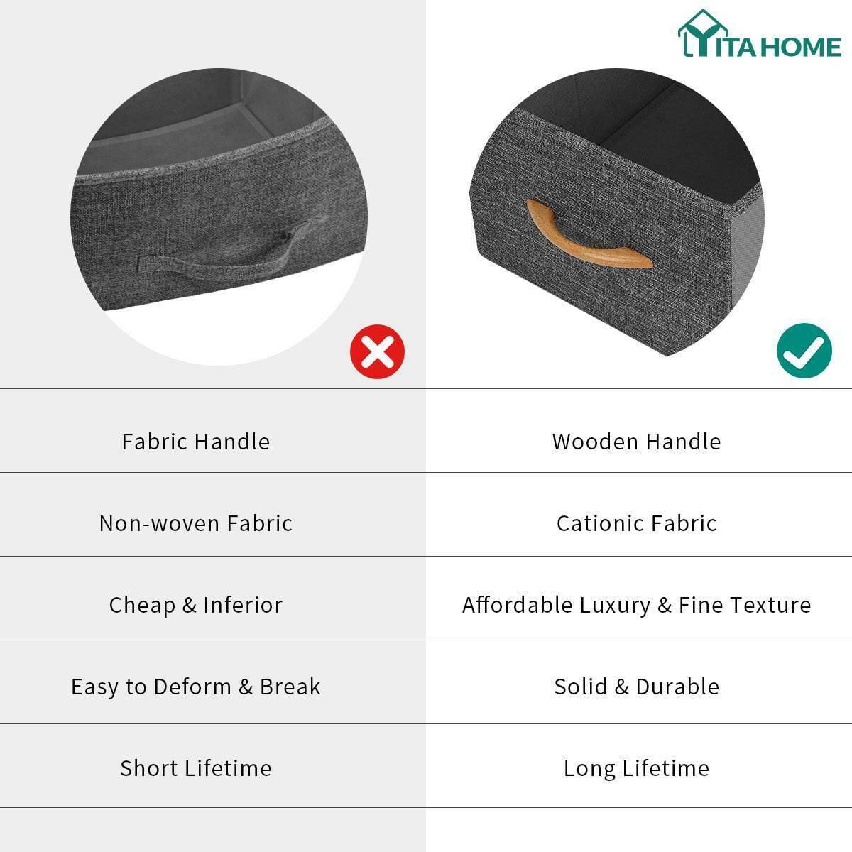 YITAHOME 8 Drawer Fabric Dresser for Closets, Bedrooms, Dorm Rooms, Bathrooms, Cool Gray - Image 8