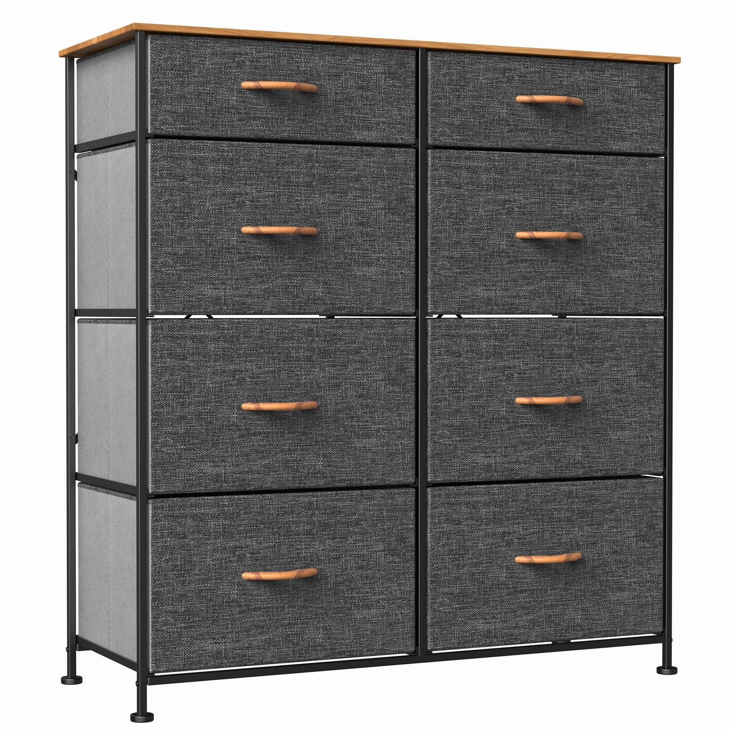 YITAHOME 8 Drawer Fabric Dresser for Closets, Bedrooms, Dorm Rooms, Bathrooms, Cool Gray - Image 3