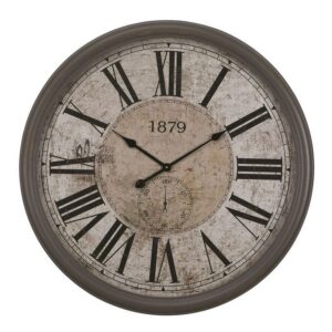 Yosemite Home Rustic Taupe 32"D Wall Clock