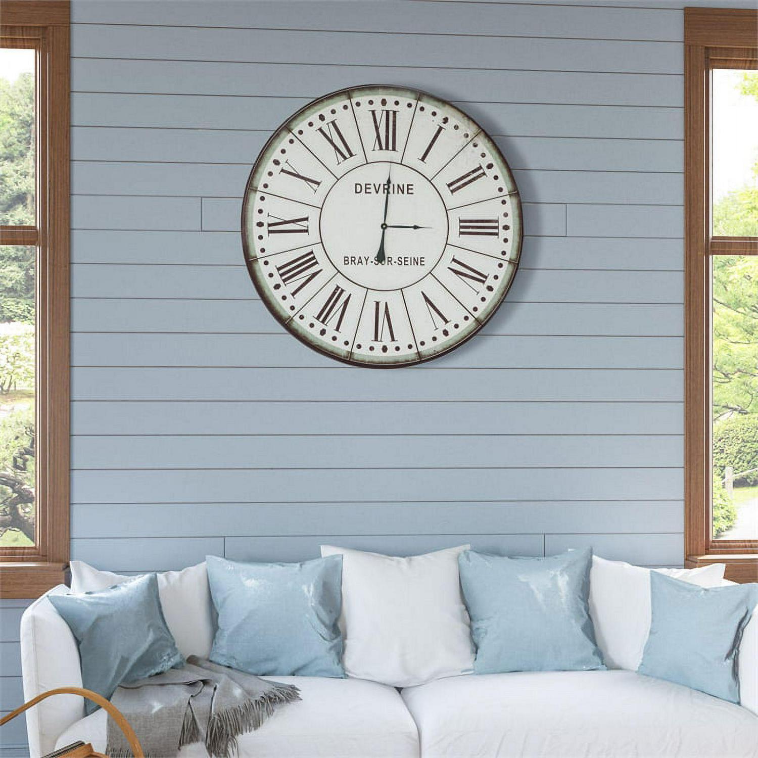 Yosemite Home Decor CLKB1404172 Circular Iron Wall Clock - Image 3