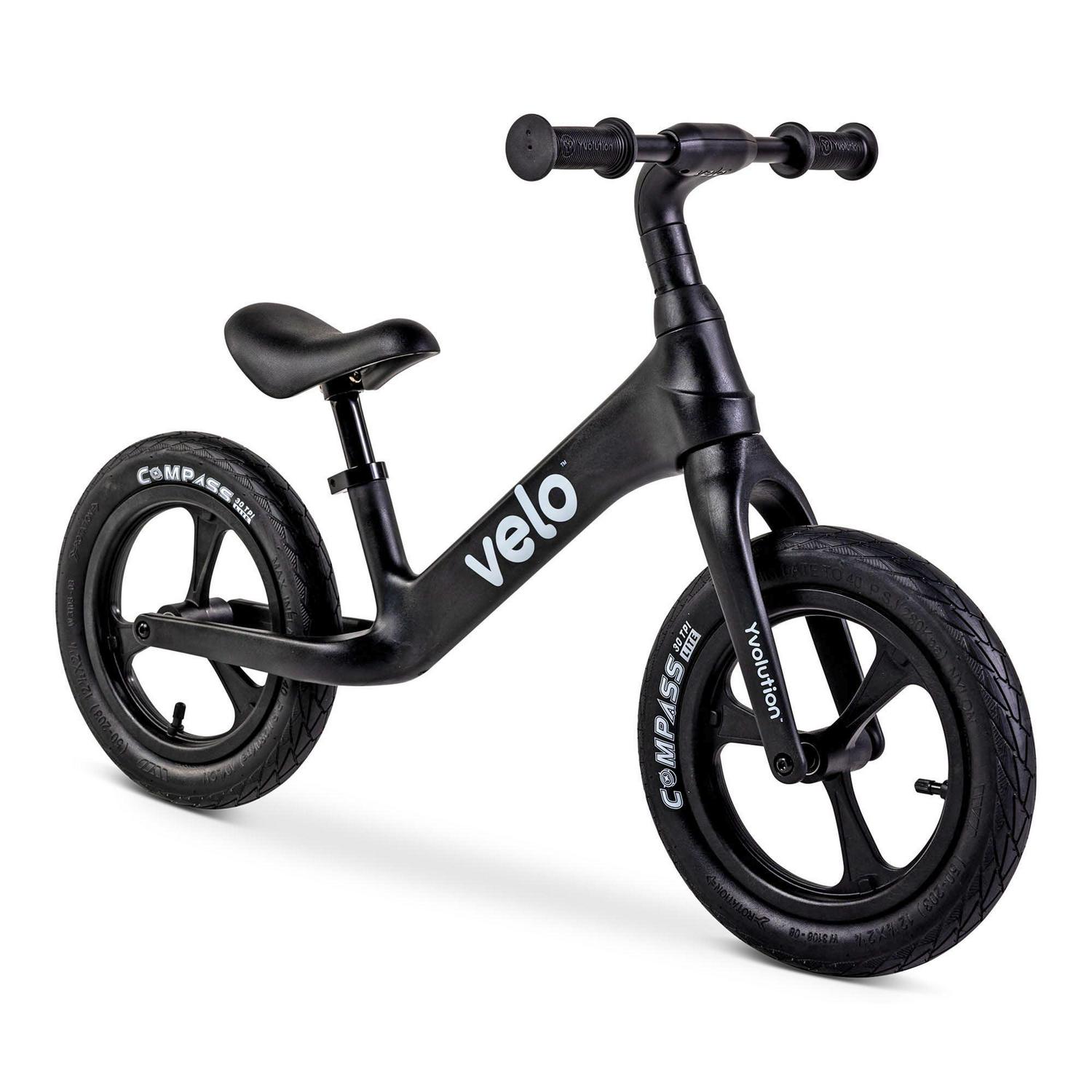 Yvolution Y Velo Pro Kids Balance Bike - Black, Unisex