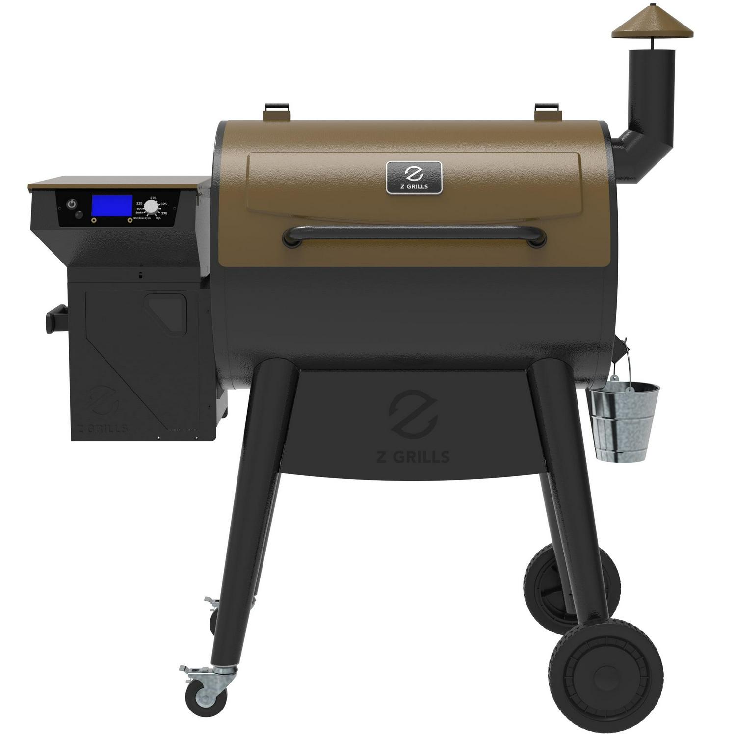 Z GRILLS 697 sq.in. 8-in-1 Wood Pellet Grill & Smoker with PID V3.0 Controller, LCD Screen, Meat Probes and Rain Cover, Bronze - Image 7